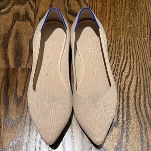 Rothy's Pointed Flats in Ecru